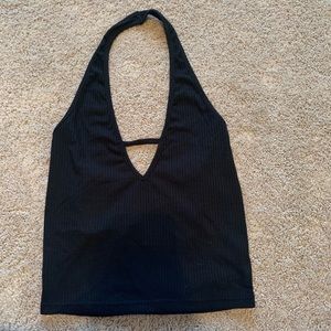 Black Halter Top